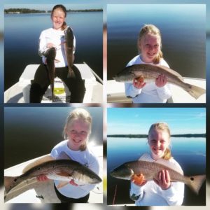 Kids enjoy inshore fishing near Daytona Beach