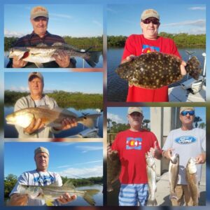 Inshore fishing charter collage