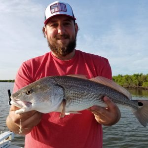 Inshore fishing charter Redfish caught near Daytona Beach