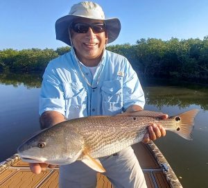 Redfish caught on Daytona Beach Inshore fishing charter